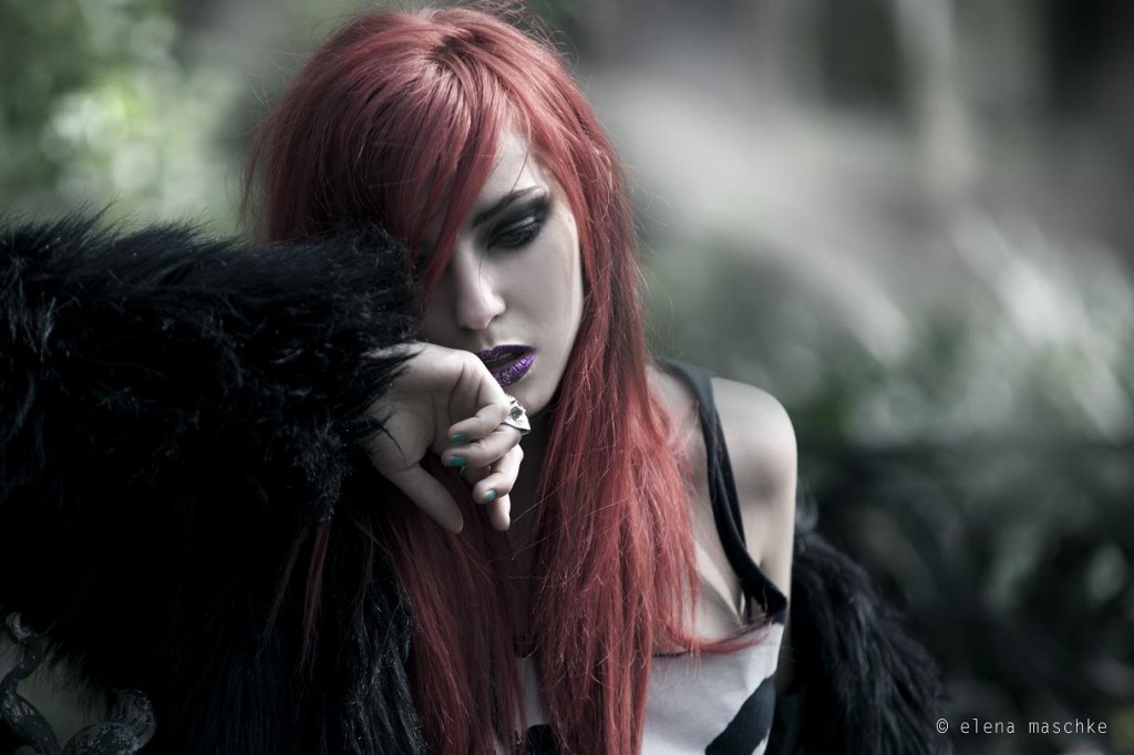 masha sedgwick elena maschke cemetery fashion shoot photography red hair waste