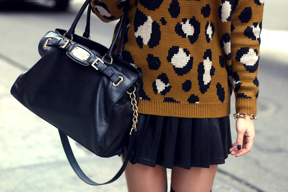 masha sedgwick new york fashion week 2014 nyfw nyfw14 outfit street style look forever21 leo michael kors schwarze tasche cool modebloggerin gelbes taxi