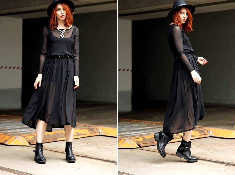 Masha Sedgwick mode fashion blogger blog black schwarz grunge witch hexe rock style look trend 2014 dress