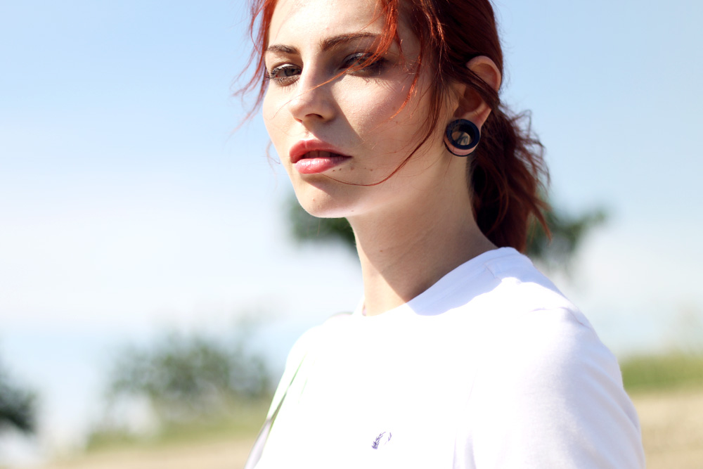Masha Sedgwick white basic shirt fred perry tshirt summer outfit 2014 fashion blogger street style