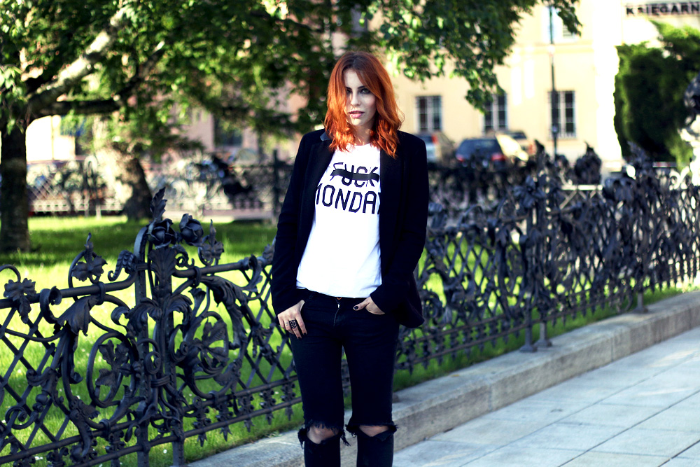 germany deutschland polen marc by marc jacobs schwarz mode reserved warsaw monday outfit black white