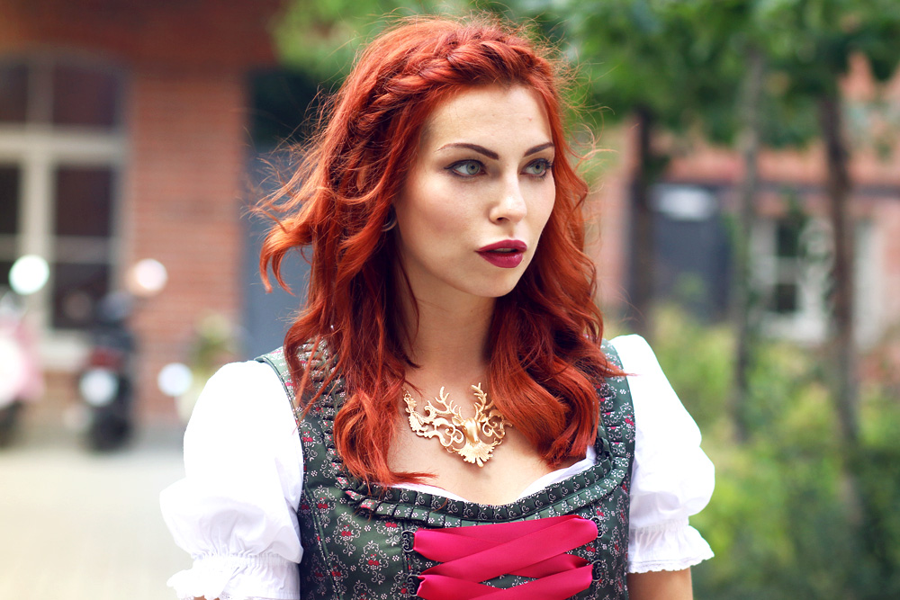 dirndl hallhuber zalando oktoberfest tracht blogger cover pr münchen outfit