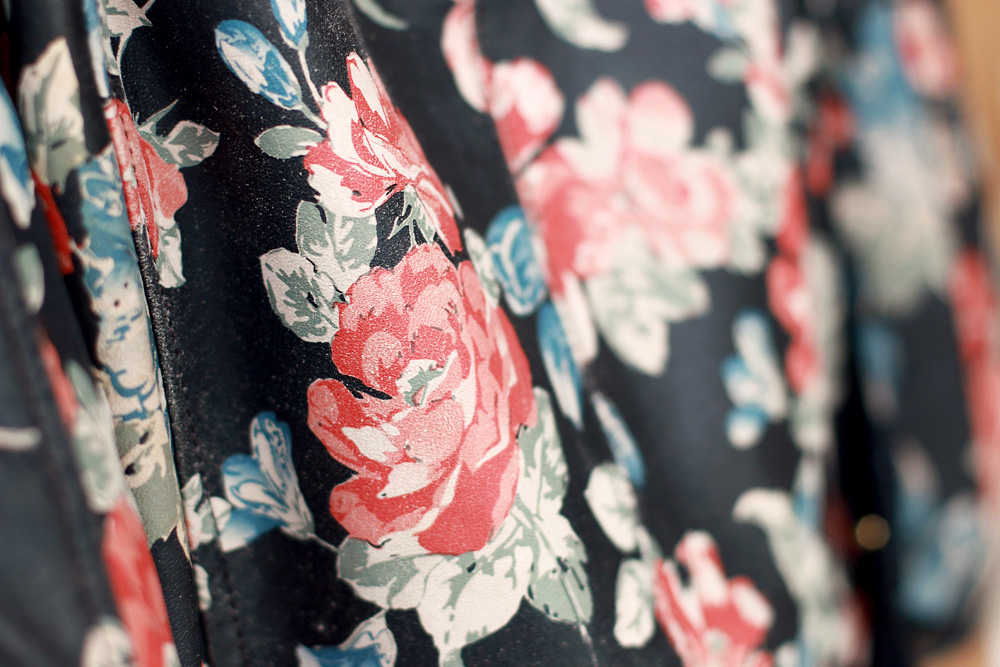 zalando summer house outfit flower print leather jacket grunge black ralph lauren dr.denim asos
