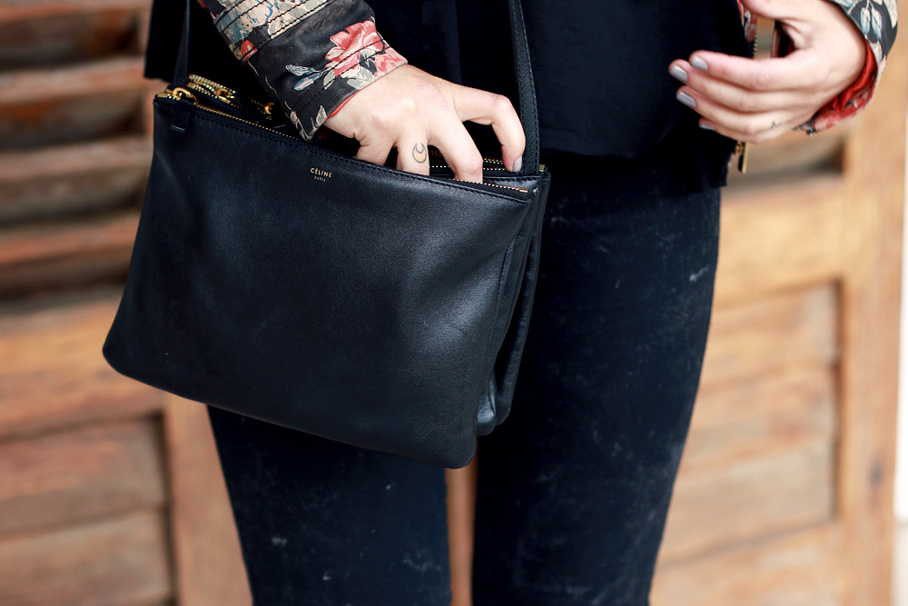 zalando summer house outfit flower print leather jacket grunge black ralph lauren dr.denim asos
