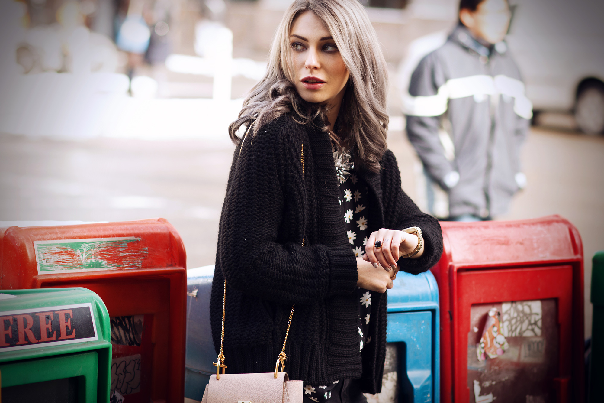nyfw15 new york fashion week street style outfit lookbook masha sedgwick sonia rykiel paige spring summer edgy daisy chloe drew black