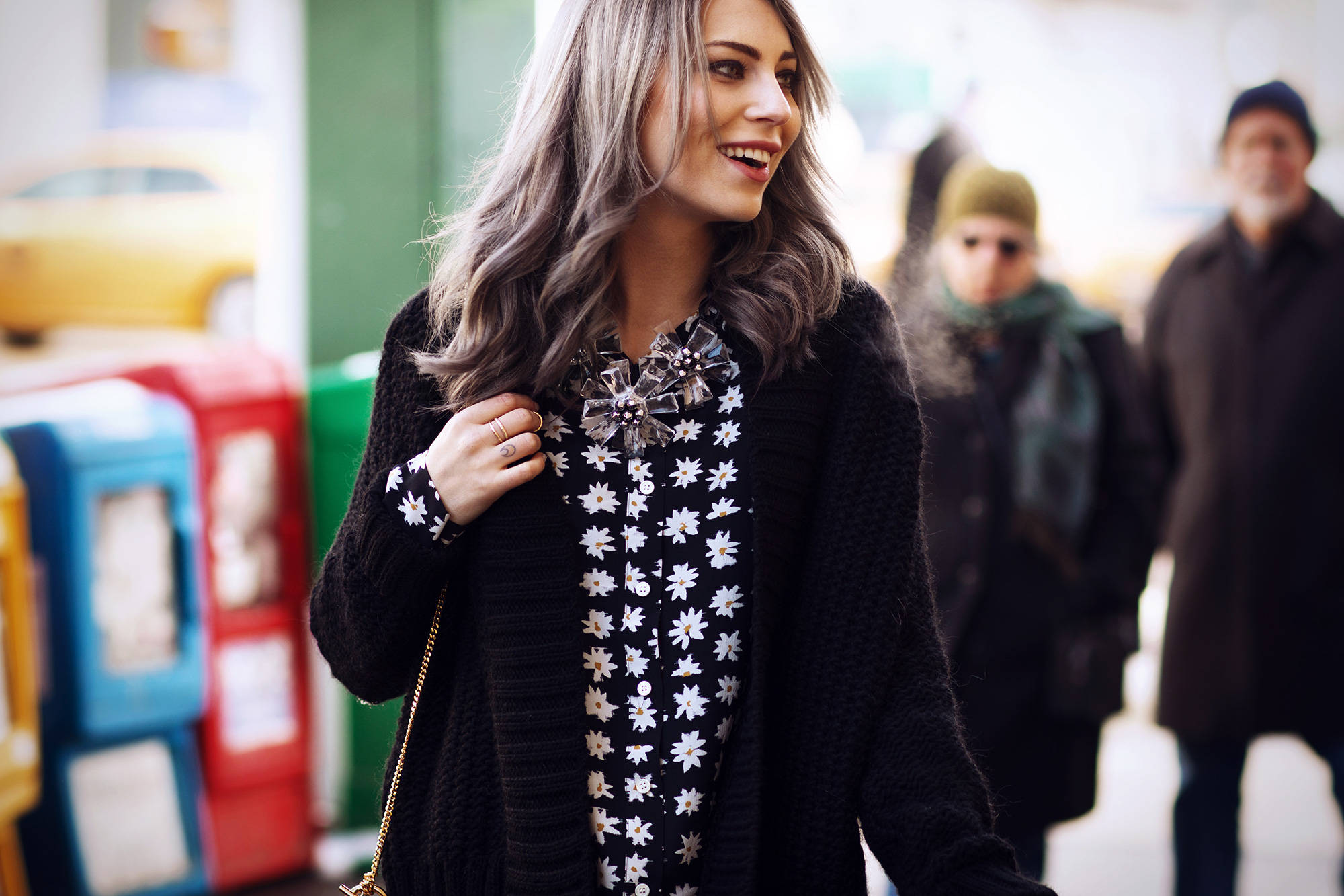 nyfw15 new york fashion week street style outfit lookbook masha sedgwick sonia rykiel paige spring summer edgy daisy chloe drew black