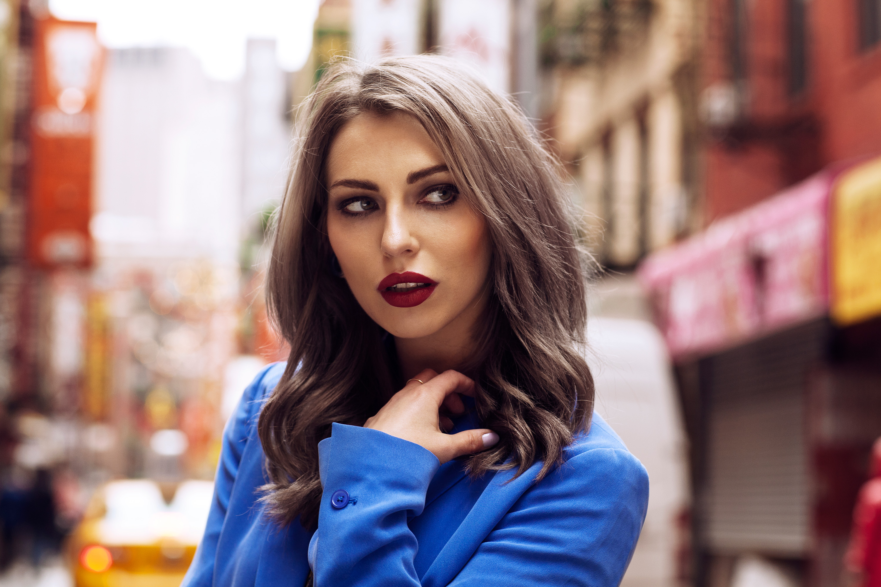 new york street style masha sedgwick german fashion blogger berlin nyfw15 outfit barbara bui suit chloe bag saint laurent shoes colors trends modeblog