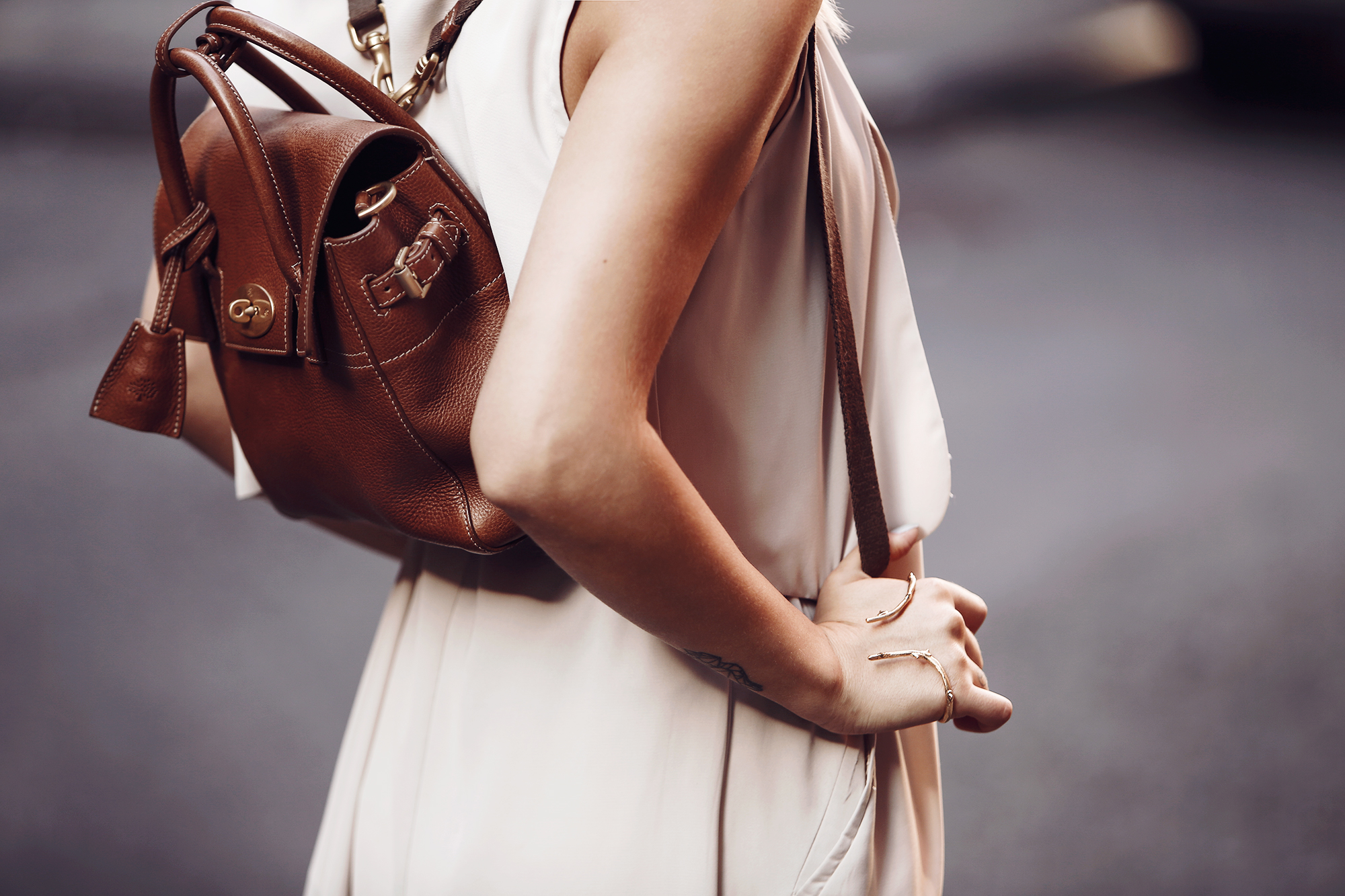 street style shot in Chinatown/New York during fashion week via Masha Sedgwick