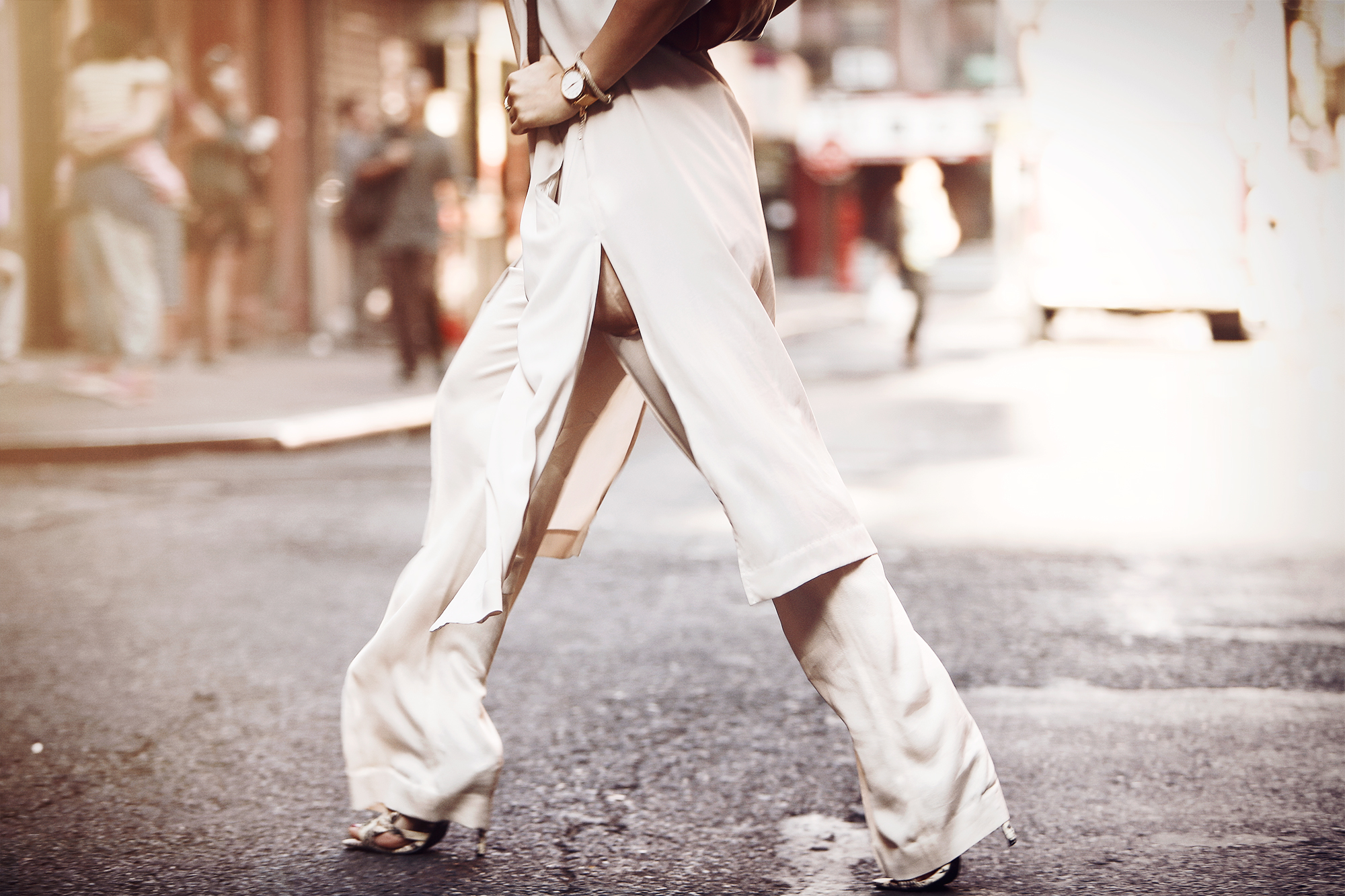 street style shot in Chinatown/New York during fashion week via Masha Sedgwick