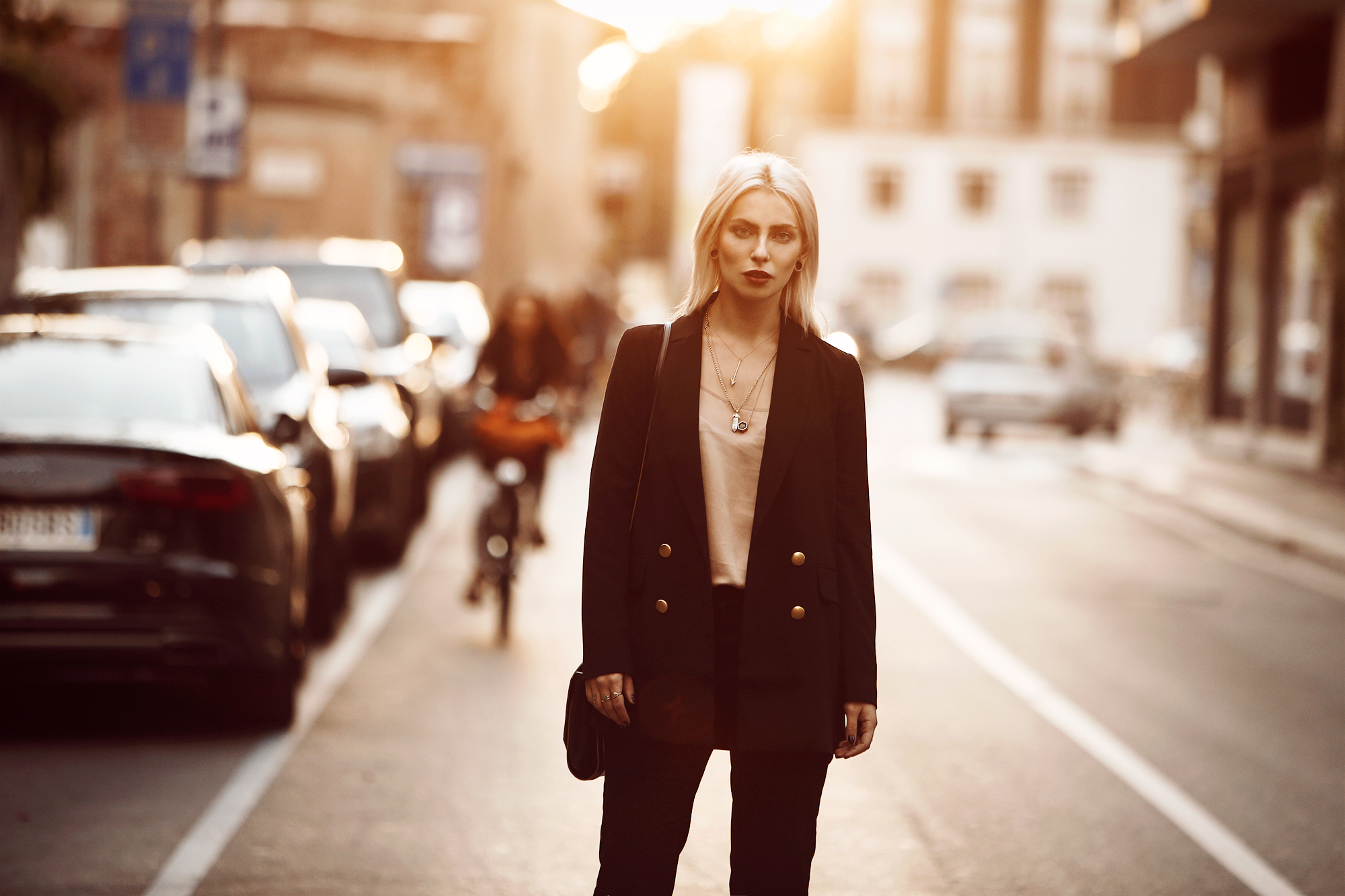 Outfit via Masha Sedgwick | wearing Edited the label | black two piece