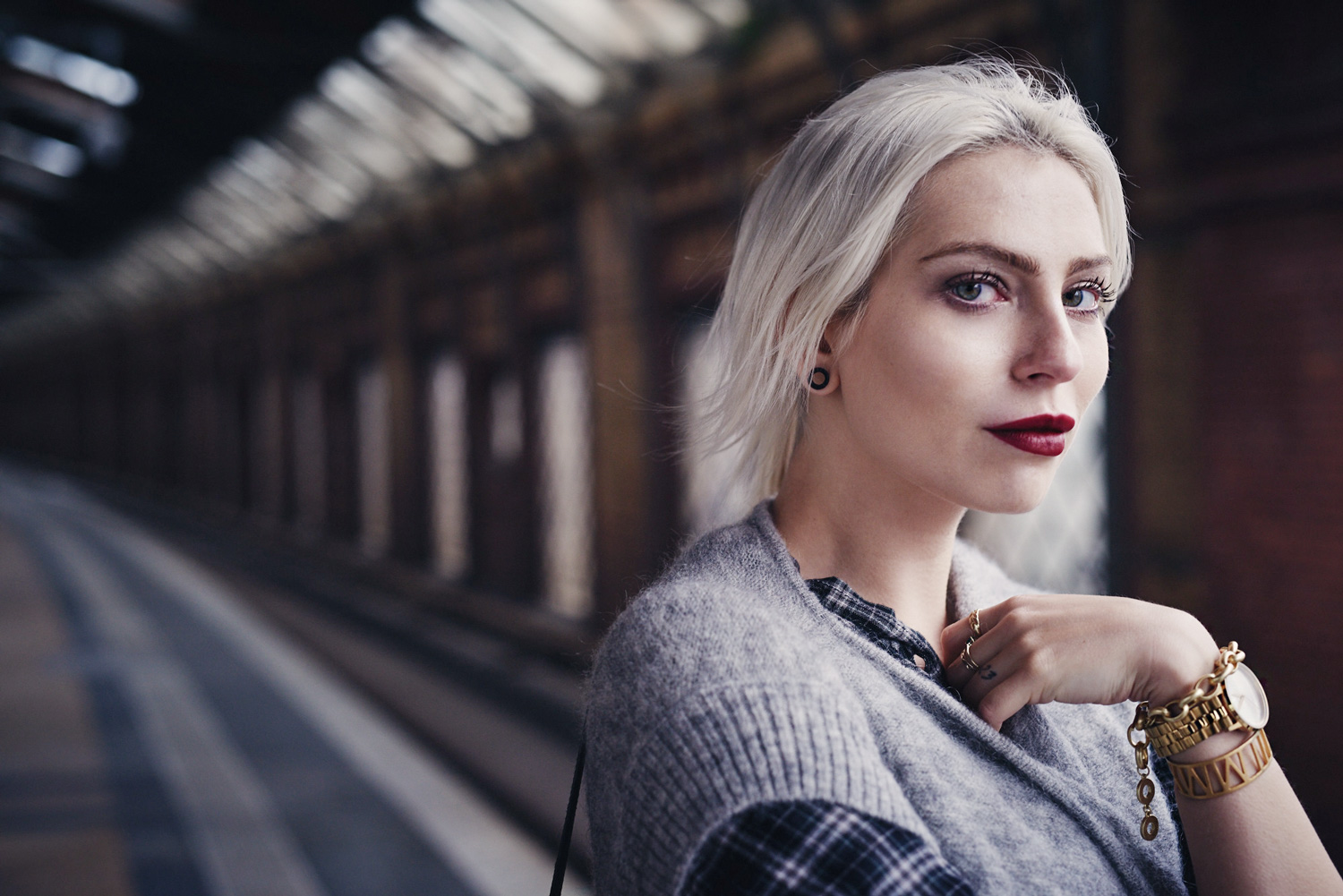 View more details on my blog | via Masha Sedgwick | wearing green overknee boots, checked shirt, wool vest | fall outfit | street style from Berlin