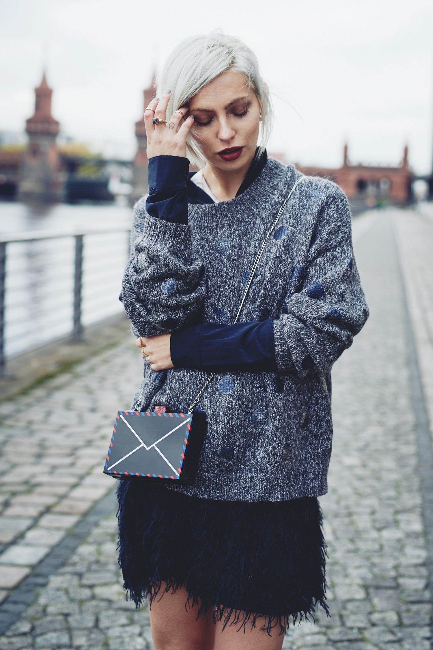 view more details on my blog | edgy fashion, winter street style and more | featuring Baum und Pferdgarten and Karl Lagerfeld