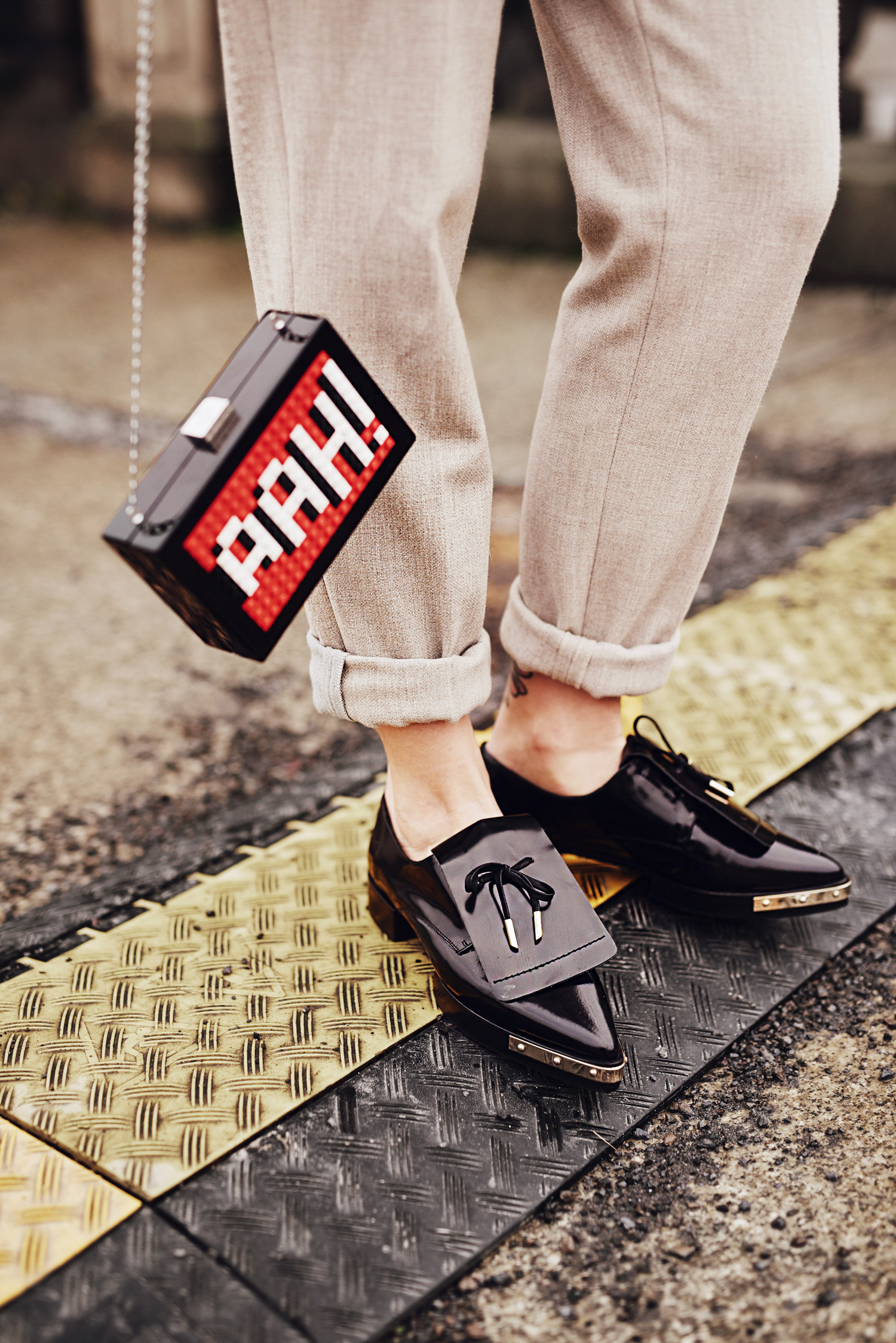 view more details on my blog | wearing an Iron Maiden band shirt with a blazer and loafers | mixing edgy, grunge and classy | street style, fashion, outfit