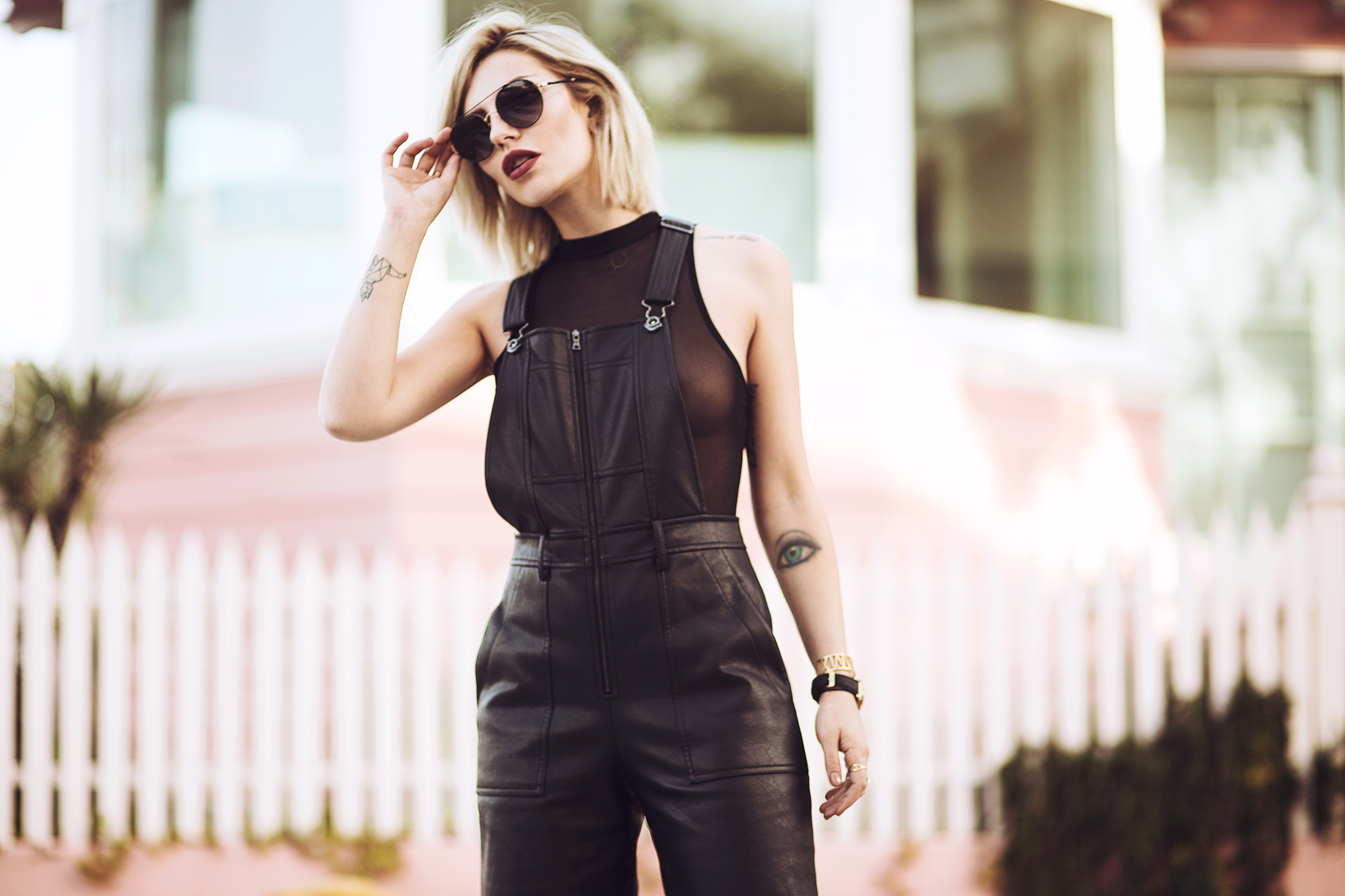 leather dungarees | view all the pictures on my blog | all black everything | outfit | fashion & style