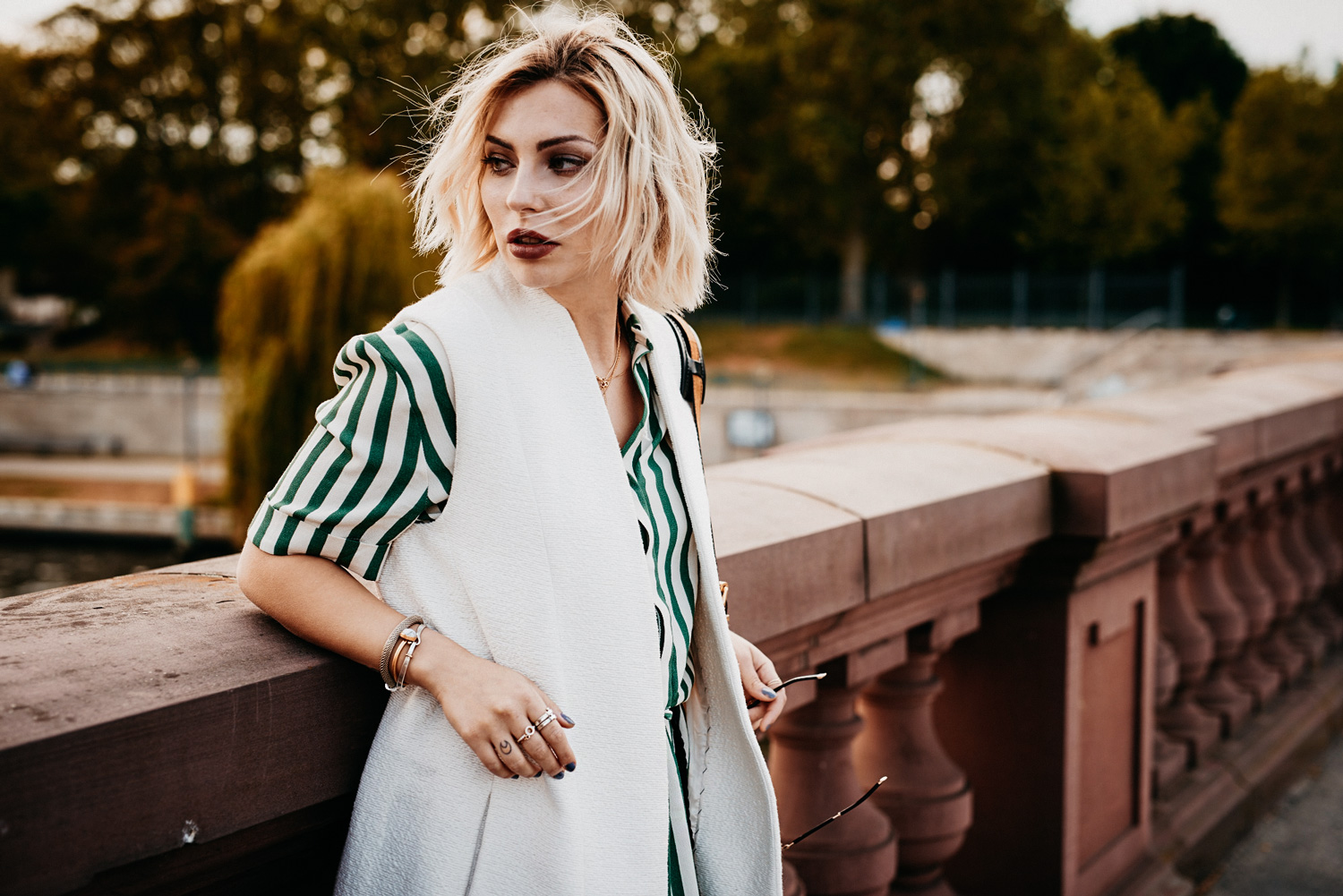 Amazon Fashion campaign | Look like you | #saysomethingnice | long green dress and a long white vest