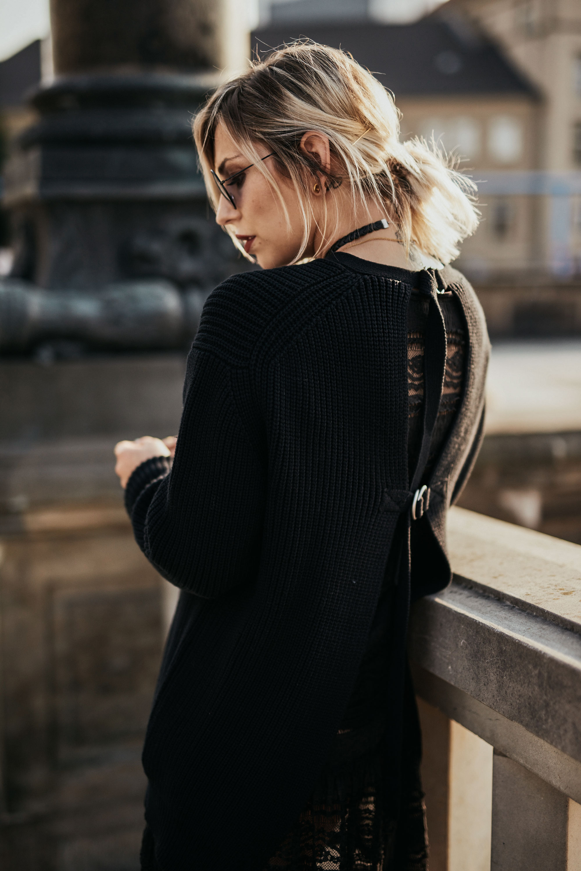 Autumn Trend: black lace dress | labels: Baum und Pferdgarten, Manu Atelier, Alexander Wang, Givenchy | style: black, edgy, open back, romantic
