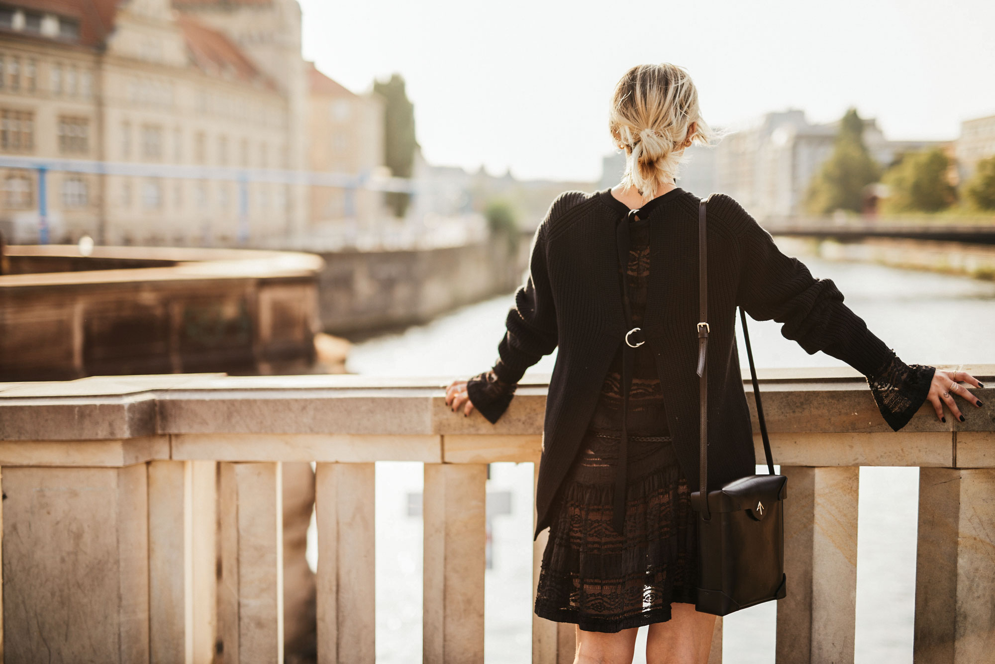 Autumn Trend: black lace dress | labels: Baum und Pferdgarten, Manu Atelier, Alexander Wang, Givenchy | style: black, edgy, open back, romantic