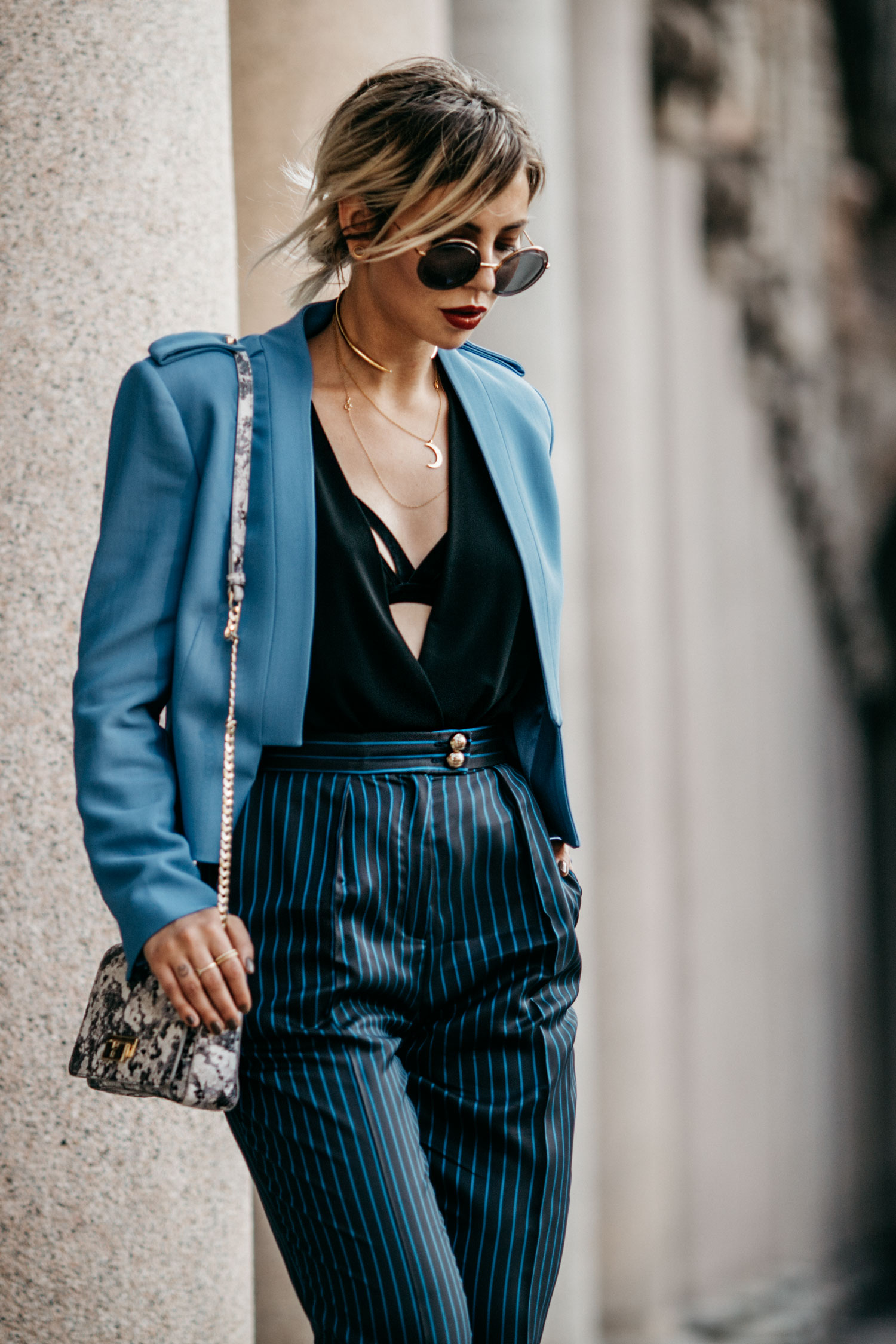 How to find your own style | Milan Fashion Week AW1617 | Elisabetta Franchi | style: classy, sexy, blau, blue, chic, italian