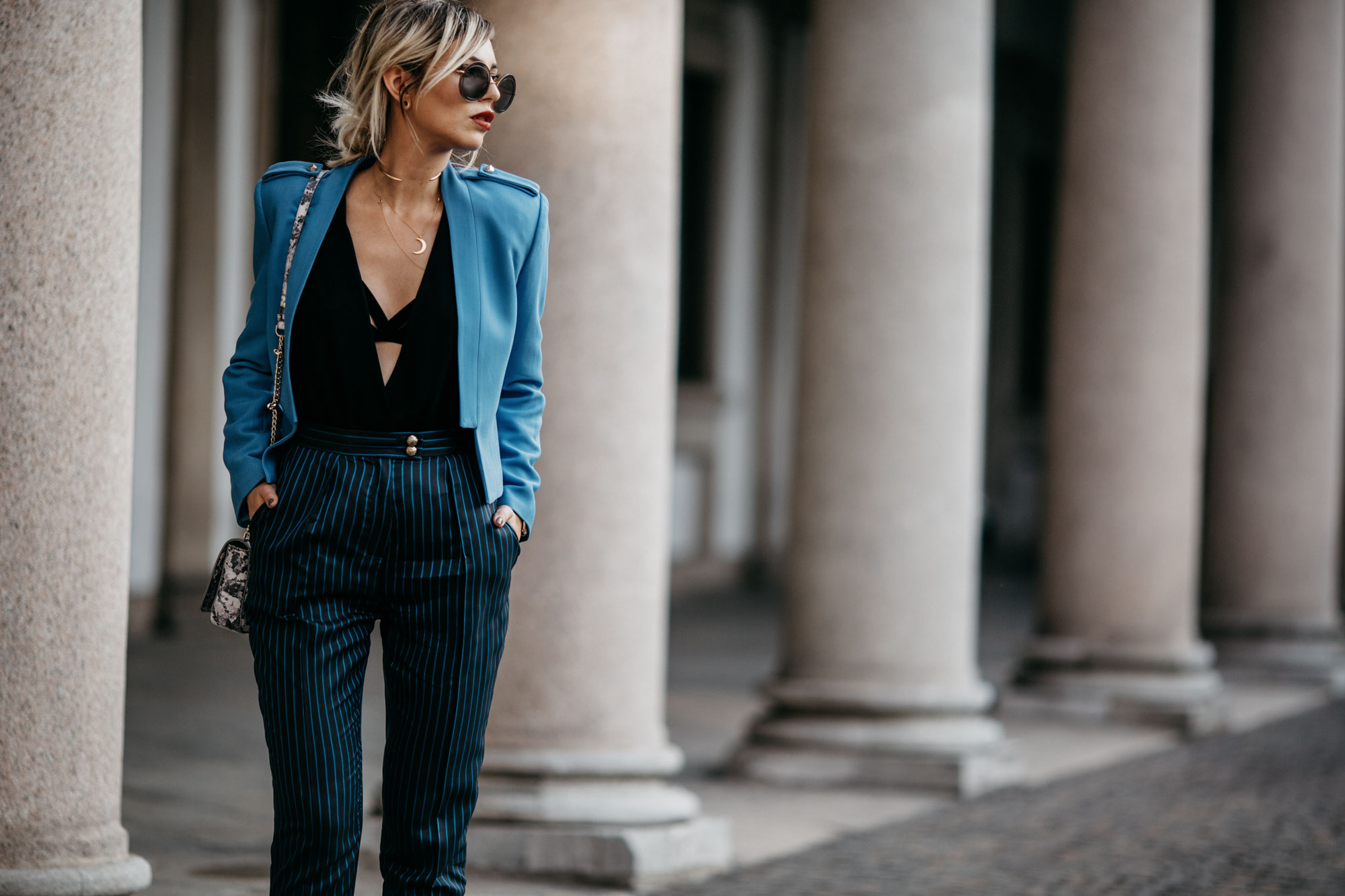 How to find your own style | Milan Fashion Week AW1617 | Elisabetta Franchi | style: classy, sexy, blau, blue, chic, italian