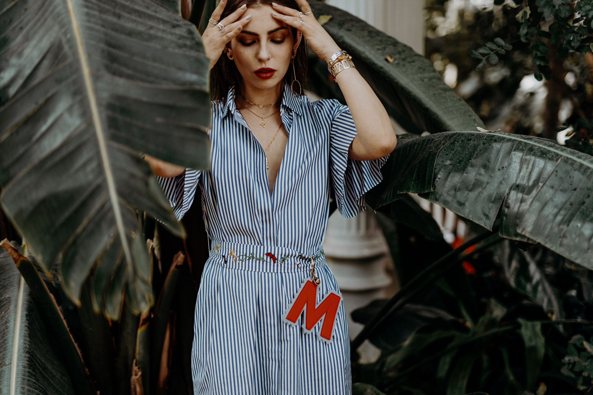 Greenery | Happy | Botanical Garden | Fashion | Style | Blogger | Masha Sedgwick | floral | summer | spring | dress | outfit | look | inspiration | editorial photography | Vienna | Austria | Palm house | dress