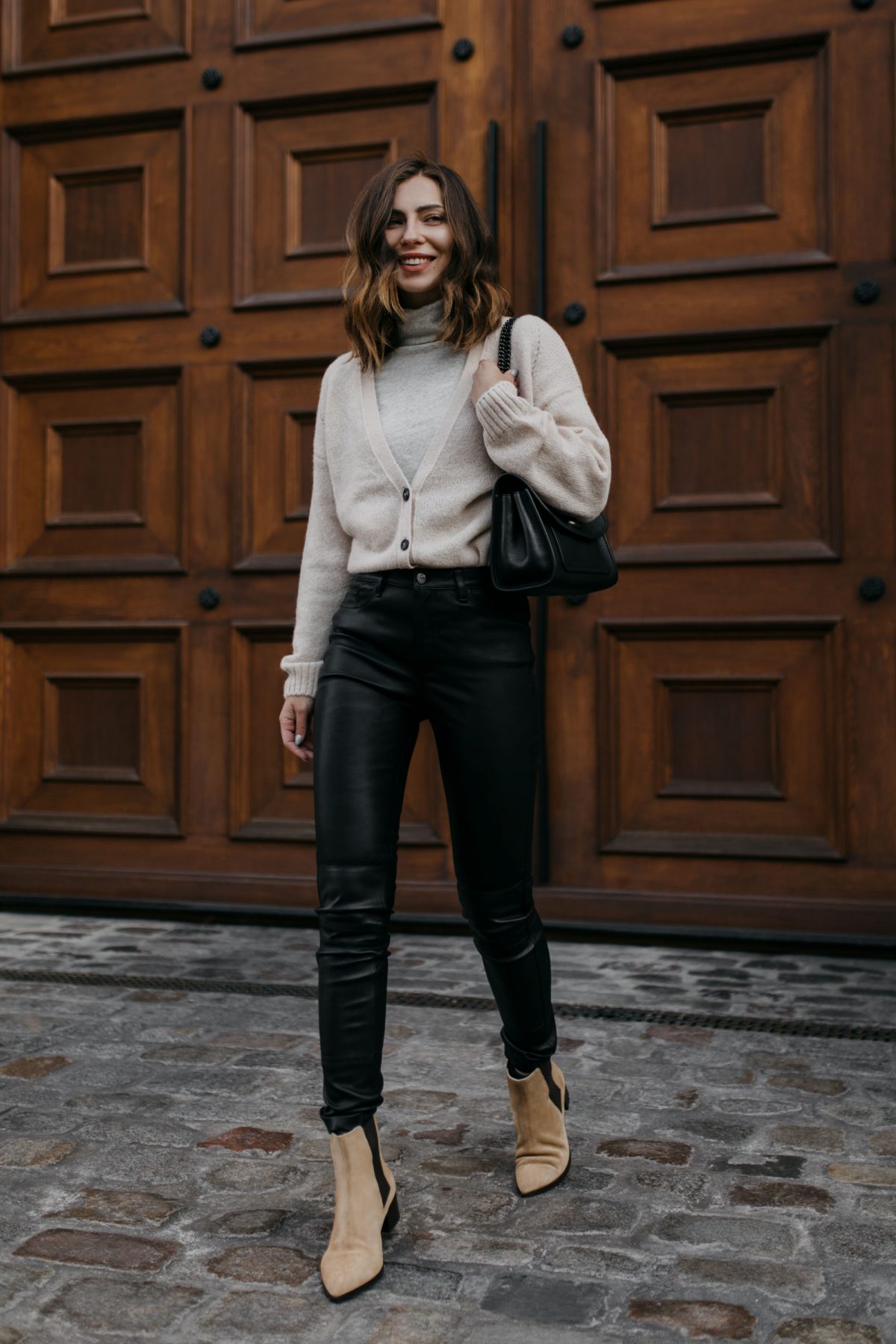 The Perfect Black Leather Pants