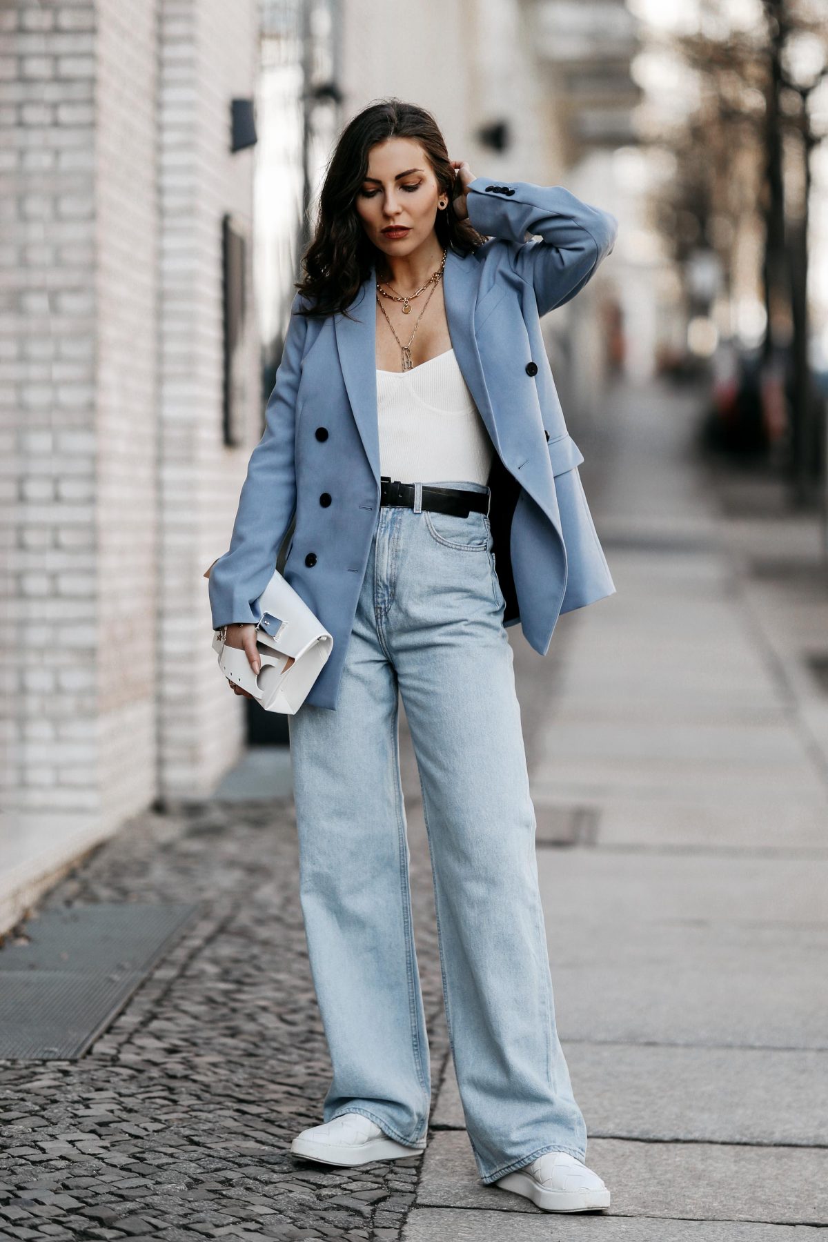 The Spring Blazer in Baby Blue